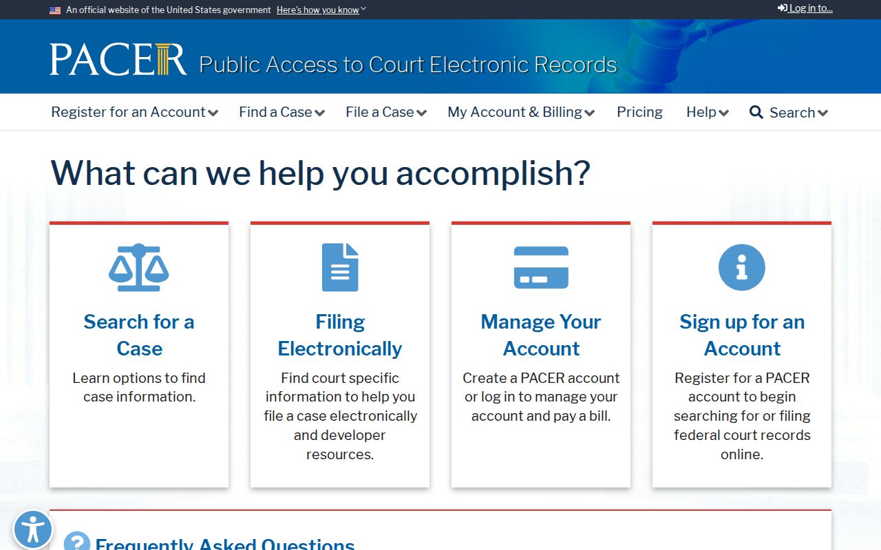 Federal court case search for Onondaga County matters